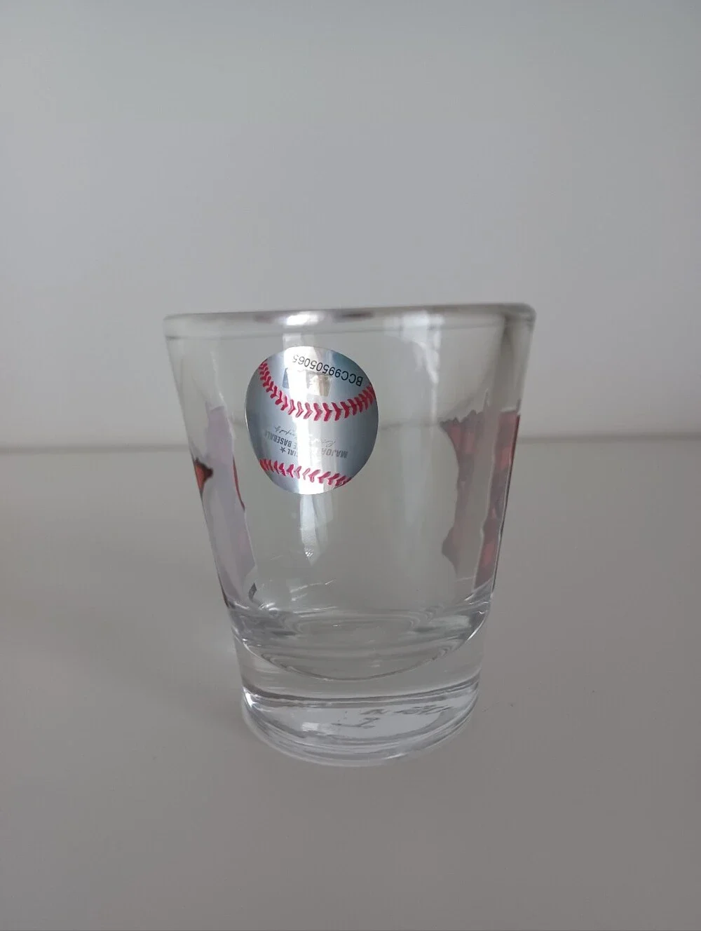 MLB MN Twins Baseball‎ Plaid Clear Shot Glass Barware Drinkware Collectible